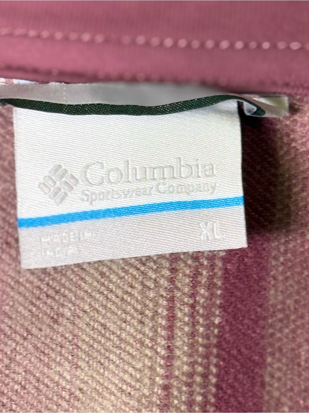 NWT Columbia Star West Lane Flannel Shirt Jacket Shacket XL Pink Plaid - Picture 2 of 6